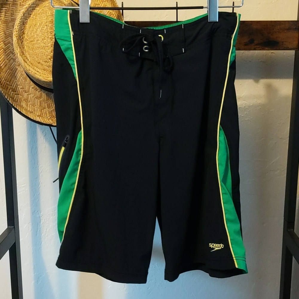 Men's Black Swim Trunks